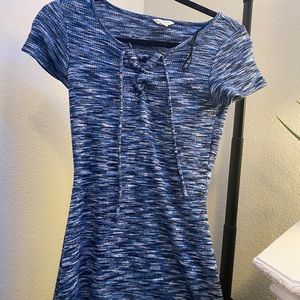 BODY CON blue t-shirt dress